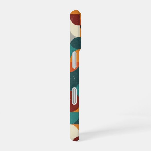 Retro Intertwined Shapes iPhone 16 Hoesje (Rechterkant)