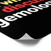 Retro Introverted But Gemology Lover Funny Poster (Hoek)