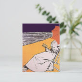 Retro Invitation Summer House ~ Beach Home Party Kaart (Staand voorkant)