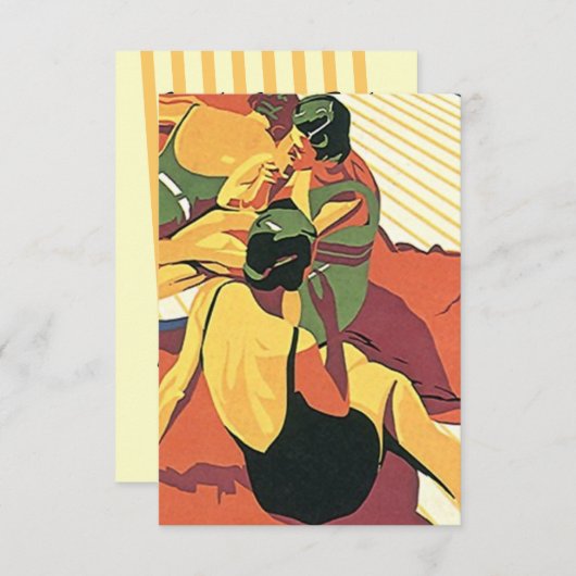 Retro Invitation Summer House ~ Beach ~ Pool Party Kaart (Voorkant / Achterkant)