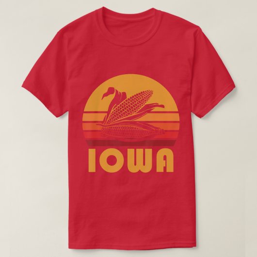 Retro Iowa Corn  Maize Farming Gift T-shirt (Design voorkant)