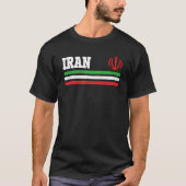 Retro Iranian Pride National Flag Of Iran T-shirt (Voorkant)
