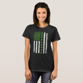 Retro Irish American Flag Distressed Flag St Patri T-shirt (Voorkant volledig)