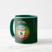 Retro Irish Coffee Hot Drink om te gaan Mok (Voorkant links)