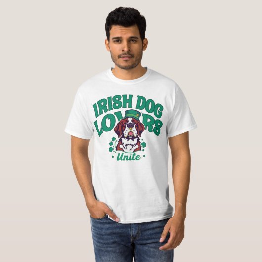 Retro Irish Hondenliefhebbers – Irish Hondenliefhe T-shirt (Voorkant volledig)
