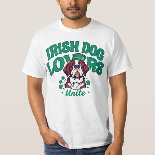 Retro Irish Hondenliefhebbers – Irish Hondenliefhe T-shirt (Voorkant)
