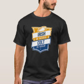 Retro Irish On Saturday Colt On Sunday Football Fa T-shirt (Voorkant)