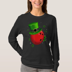 Retro Irish Pet Shamrock Bowling Sports St Patrick T-shirt