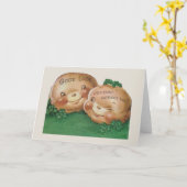 Retro Irish Potatoes St. Patrick's Day Kaart (Gele Bloem)