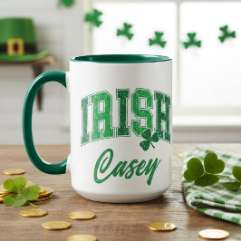 Retro Irish Pride Monogram St Patrick's Day Mok