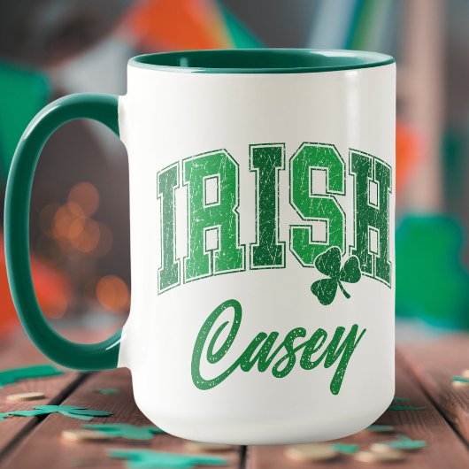 Retro Irish Pride Monogram St Patrick's Day Mok