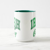 Retro Irish Pride Monogram St Patrick's Day Mok (Midden)