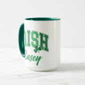 Retro Irish Pride Monogram St Patrick's Day Mok (Voorkant links)