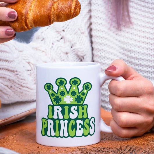 Retro Irish Princess St. Patrick's Day Koffiemok