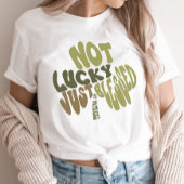 Retro Irish Shamrock St Patrick's Day Word Art T-shirt