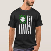 Retro  Irish USA Flag Sport Bowling St.Patr T-shirt (Voorkant)