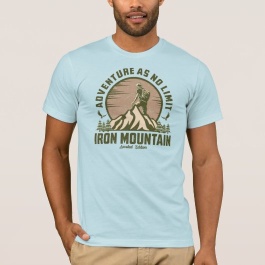 Retro Iron Mountain Hike T-shirt (Voorkant)