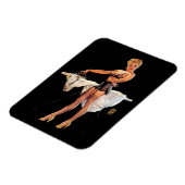  Retro Ironing Pinup Girl Magneet (Linkerzijde)