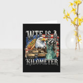Retro is een kilometer grappig patriottisch Amerik Kaart (Gele Bloem)