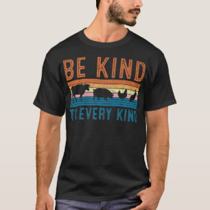 Retro is gek op elk soort Dierenvriend Vegan Veg T-shirt