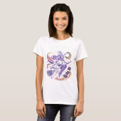 Retro is het nieuwe seizoen van Blue Patchwork Gho T-shirt (Voorkant volledig)