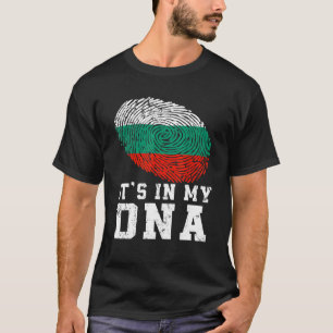 Retro is in mijn DNA Bulgaarse vlag patriottisch T-shirt