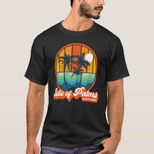 Retro Isle of Palms South Carolina Summer 90 s Bea T-shirt (Voorkant)