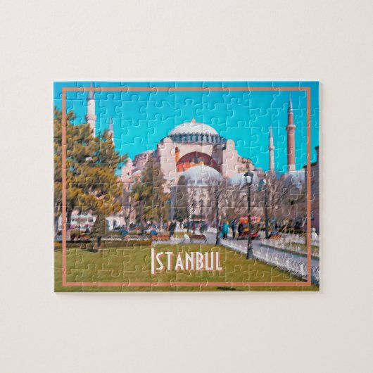 Retro Istanbul: Hagia Sophia Legpuzzel (Horizontaal)