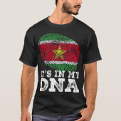 Retro it_s in Mijn DNA Suriname Flag T-S T-shirt (Voorkant)