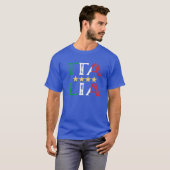 Retro  Italia 2021 Italië Jersey Flag Footba T-shirt (Voorkant volledig)