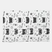Retro Italia Car Pattern Kitchen Towels Theedoek (Horizontaal)