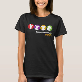 Retro Italiaans Greyhound Mam Modern Silhouette T-shirt