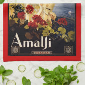  retro Italiaans poster Theedoek (Gevouwen)