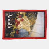  retro Italiaans poster Theedoek (Horizontaal)