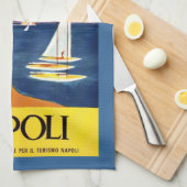 retro Italiaans poster Theedoek (Quarter Fold)