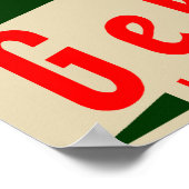 retro italiaanse gelato poster (Hoek)