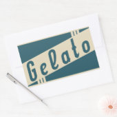 retro italiaanse gelato rechthoekige sticker (Envelop)