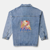 Retro Italiaanse ijsjes Denim Jacket (Achterkant)