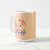 Retro Italiaanse ijsjes Koffiemok (Voorkant links)
