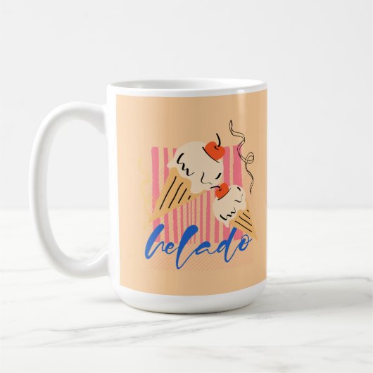 Retro Italiaanse ijsjes Koffiemok (Links)