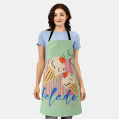 Retro Italiaanse ijsjes Schort (Gedragen)