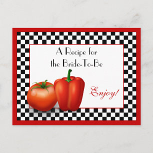 Retro Italiaanse Kaart van het Recept voor de