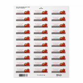 Retro Italiaanse keuken Koken retouradres Etiket (Full Sheet)