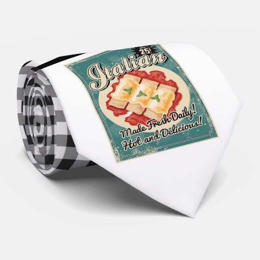 Retro Italiaanse stropdas (Opgerold)