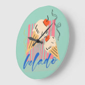 Retro Italian Ice Cream Cones Grote Klok (Hoek)