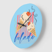 Retro Italian Ice Cream Cones Grote Klok (Hoek)