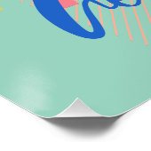 Retro Italian Ice Cream Cones Perfect Poster (Hoek)