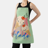 Retro Italian Ice Cream Cones Schort (Insitu)