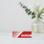 retro ITALIAN Mini Visitekaartje (Staand voorkant)