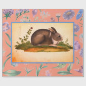 RETRO ITALIAN RABBIT GIFT WRAPPING FOR EASTER CADEAUPAPIER (Vlak)